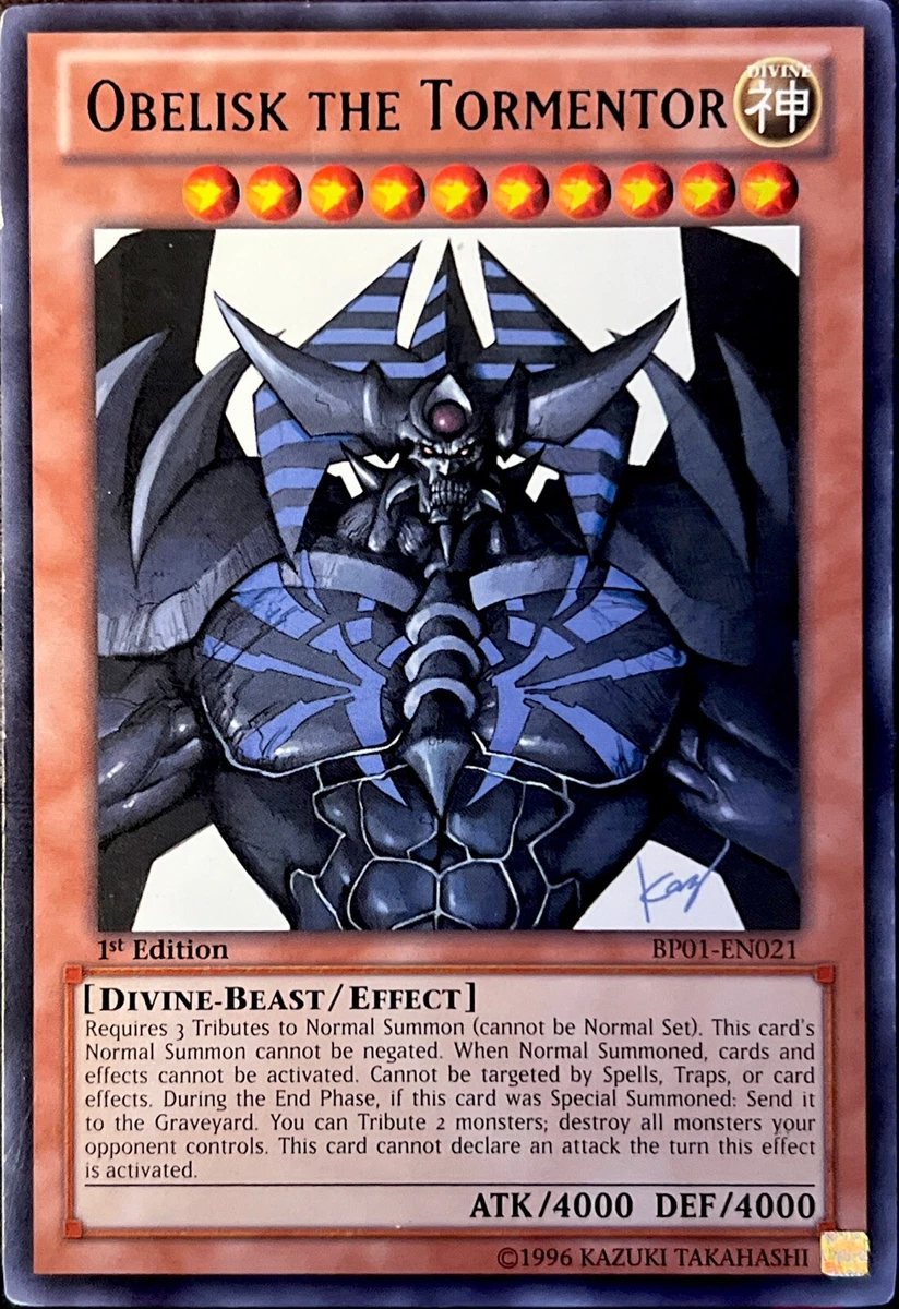 Obelisk The Tormentor Rare Yu-Gi-Oh! TCG Collectible Individual