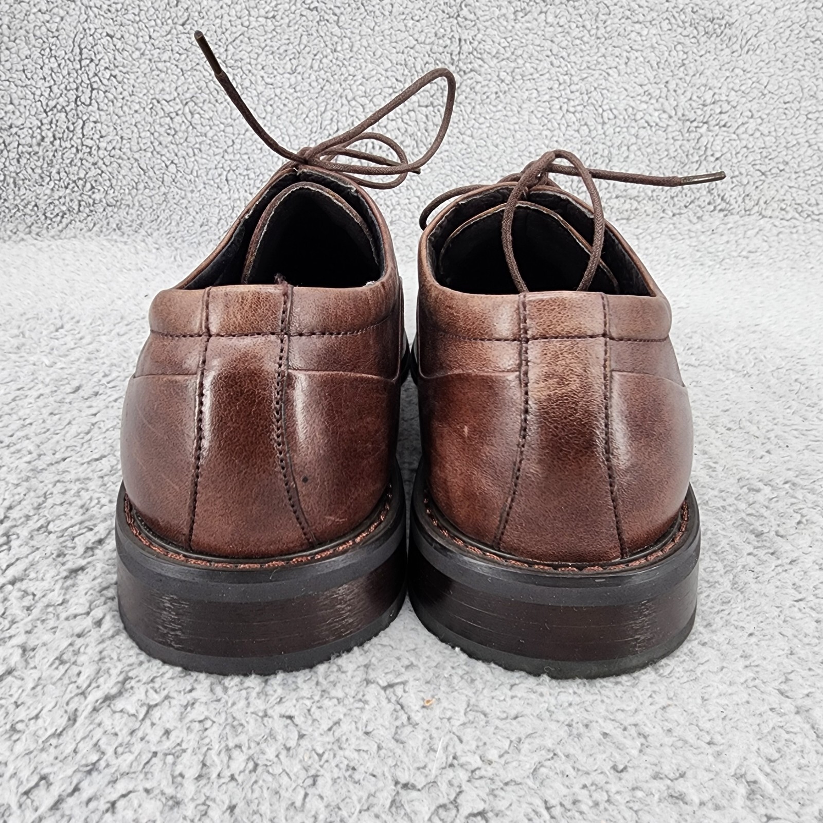 SAOLA Scarpe eleganti uomo Florsheim Derby Oxford taglia 11 M pelle marrone lavoro ufficio