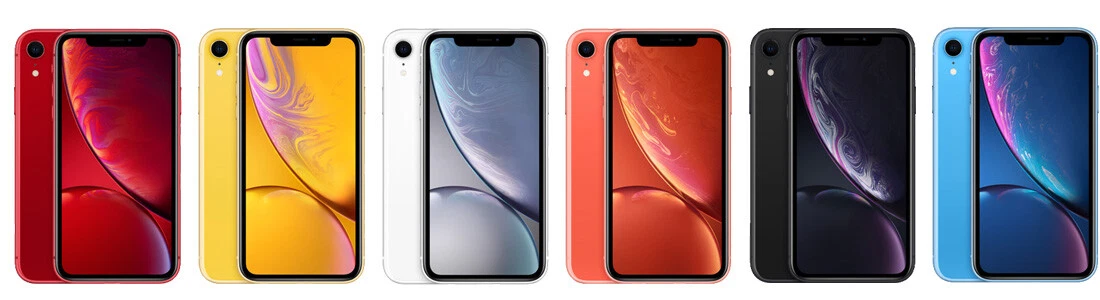 Apple iPhone XR 64GB 128GB 256GB Black White Red Coral (Unlocked