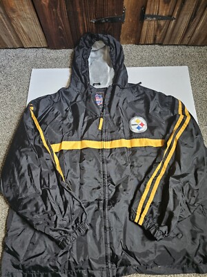 Pittsburgh Steelers ジャケット XL Steelers Jacket XL Vintage Pittsburgh NFL Game-day Zip Windbreaker
