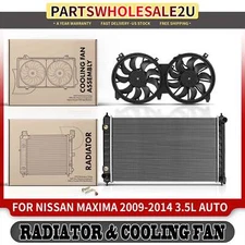 Radiator and Cooling Fan Assembly Assembly for Nissan Maxima 2009-2014 V6 3.5L