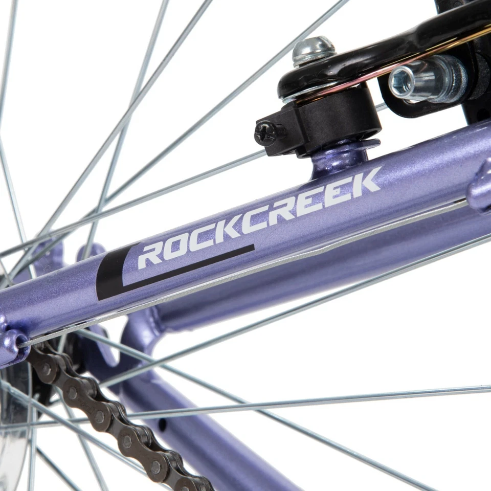 NUEVA Bicicleta de Montaña Huffy 24" Rock Creek Niñas para Mujeres ¡Púrpura en Mano! Foto 4 de 4