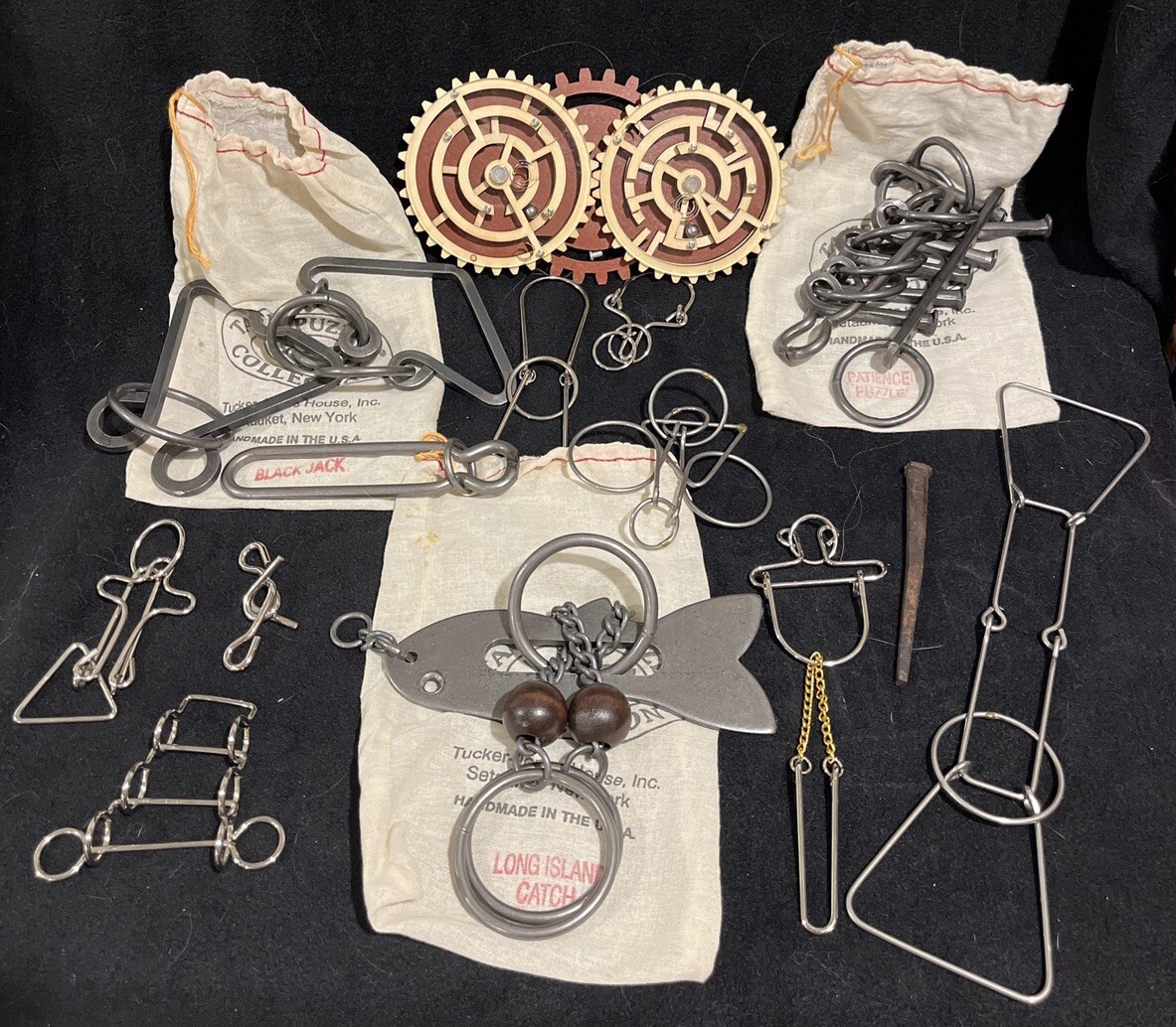 Vintage Wrought Iron Tavern Puzzle Collection & Misc. Puzzles - Black Jack