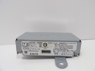 2018 2019 2020 Lexus NX300 Active Equalizer Sound Control Module OEM 86240-78060