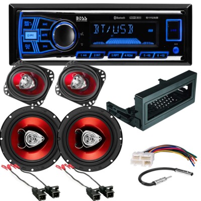 Boss Audio AM/FM Bluetooth Radio, Speakers Package for 1995-2002 Chevy Silverado