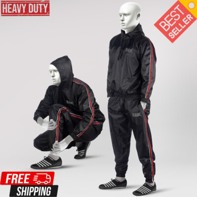 Sauna Suit Weight Loss Fat Burner Fitness Exercise Sweat Suit Hood Men Women RAD