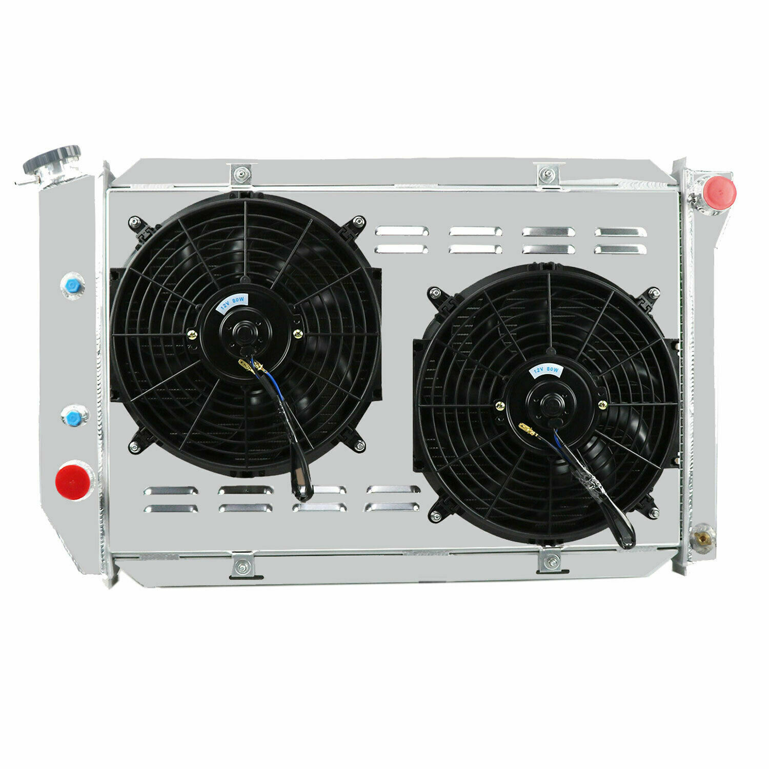 3-Row Radiator+Shroud Fan Fit 69-73 Ford Mustang Fairlane Cougar Mercury Marquis