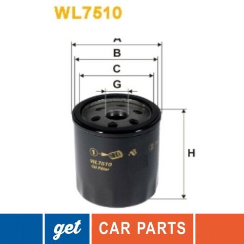 Oil Filter for Ford Fiesta MK7 1.0 / EcoBoost from 20122018