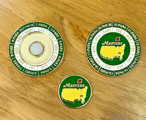 Masters Sale! Masters Tournament Magnetic Ball Marker Augusta National Yardages - Picture 2 of 2