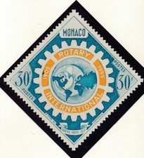 Timbre Monaco 440** Rotary neuf sans charnière
