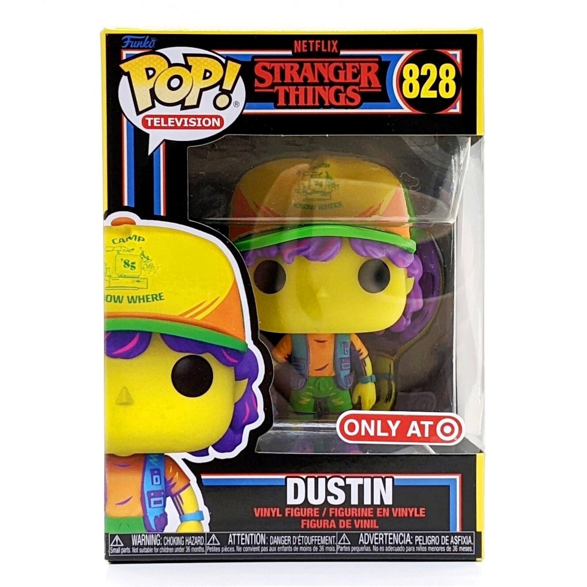 Funko POP! Television: Stranger Things - Dustin (Black Light) #828