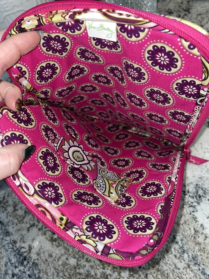 Vera Bradley Tablet Organizer Case Dark PINK Paisley Laptop Padded Sleeve 8x10” - Image 4 of 4