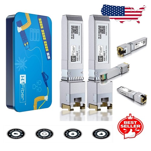 Versatile 10Gb SFP+ RJ45 Module, 2 Pack, for Fast and Reliable ...