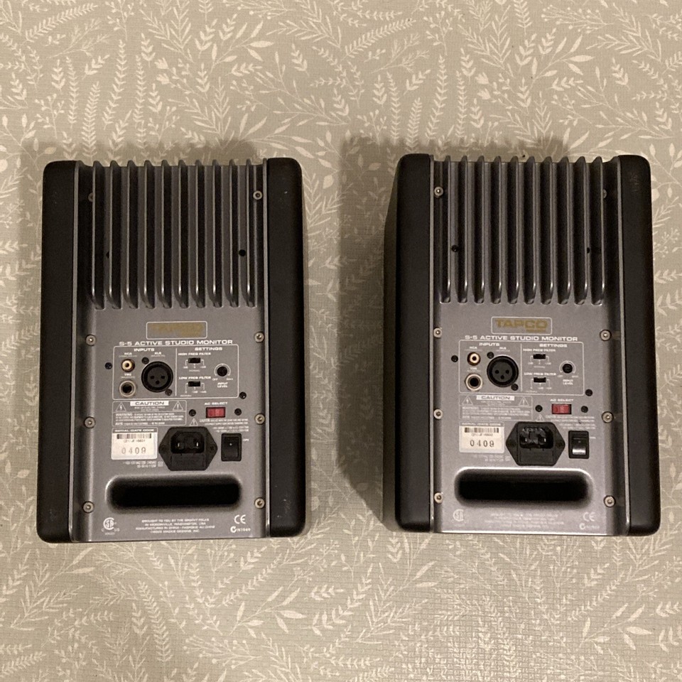 Mackie Tapco S5 Active Studio Monitors / Speakers eBay