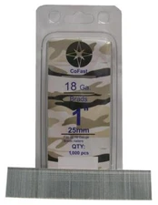 CoFast 18 Ga 1 inch Straight Finish Brad Air Nails fit Most 18 Ga Nailers 1M