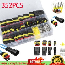 352 Pcs Waterproof 1-4 Pin Way Super Seal Car Electrical Wire Connector Plug