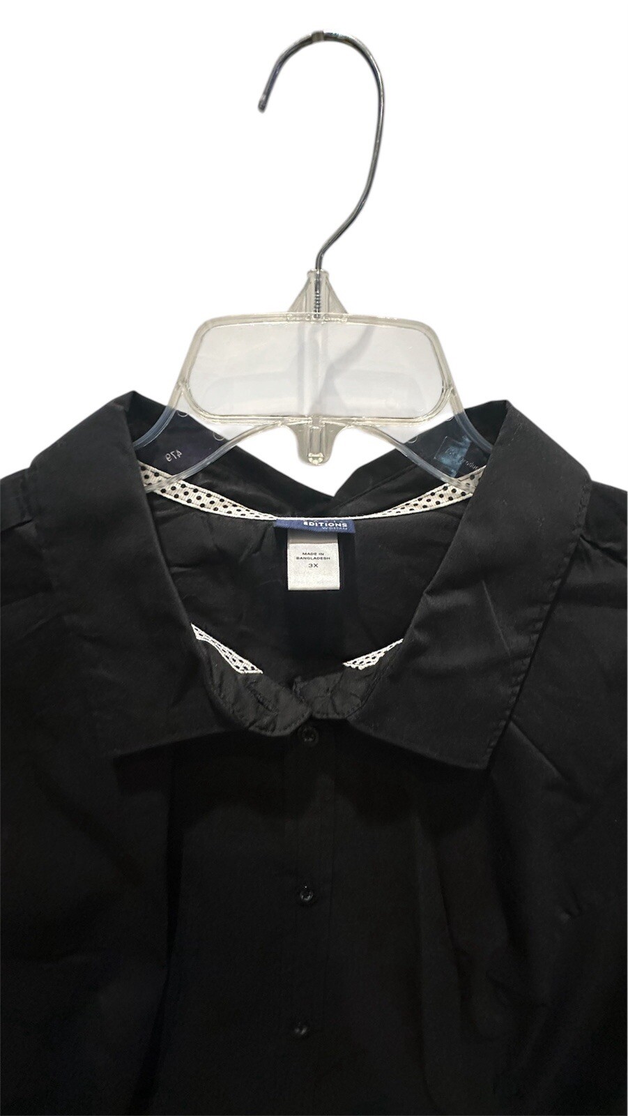 Basic Edition Black Blouses 3X - image 2