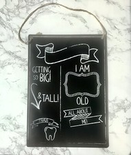 Milestone Chalkboard Sign Toddler  I Am Yrs Old  ,   of teeth  ,  All About Me  T