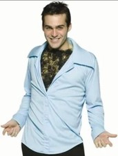 Retro 70's Disco Man Hairy Shirt Halloween Costume