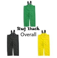 Rain wear Overalls Ruf Duck Waterproof Bib Overalls Green/ Black/Yellow or Blue