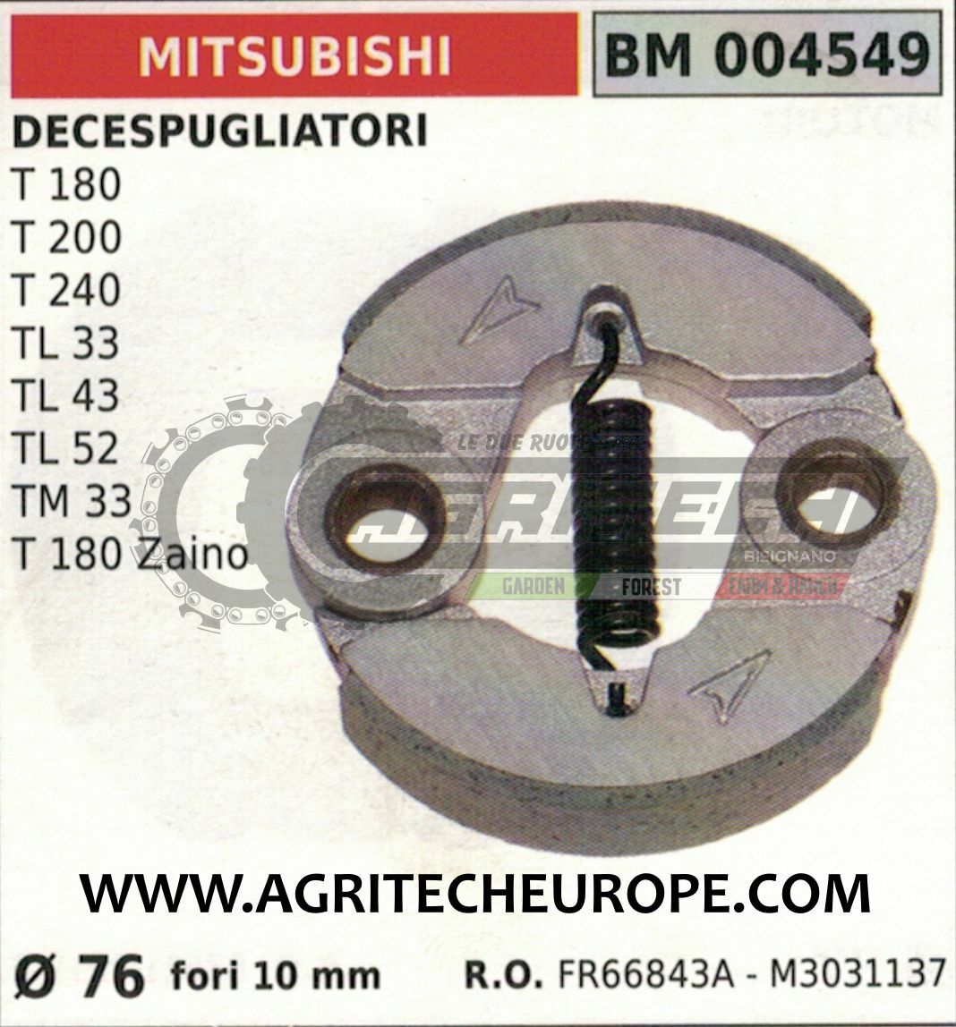 FRIZIONE PER MITSUBISHI TL 33 TL 43 TL 50 TL 52 | AFTERMARKET