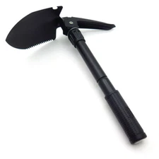 6 in1 Folding Shovel Survival Spade Camping Outdoor Multi Tools Hunting Hiking 