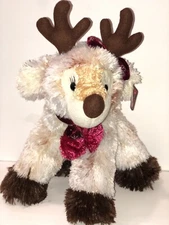 Hazel Reindeer Plush Encore Group 2006 15" Wired Legs Holiday Stuffed Toy