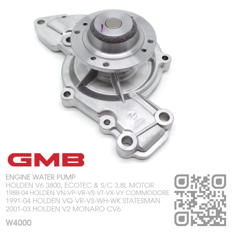 GMB WATER PUMP V6 ECOTEC 3.8L MOTOR [HOLDEN VS-VT-VX-VY COMMODORE/CALAIS/UTE] - image 2 of 4