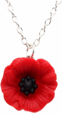 Bluebubble POPPY DAYS geschnitzte Blume Halskette süß Vintage Geschenk süß Retro Chic
