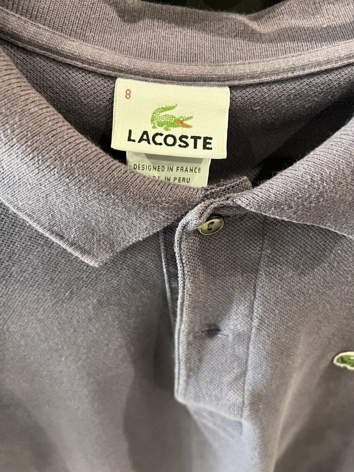 Lacoste polo mens size 8 shirt - image 3