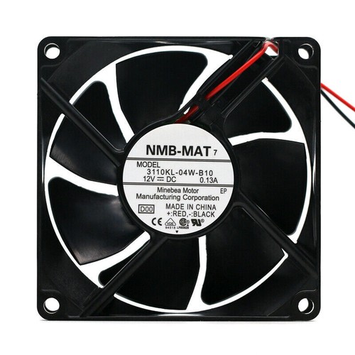 Ventilador Inversor Silencioso Y Duradero NMB 3110KL-05W-B10 - 8cm, 24V, 0.08A, 2 Cables, Para Enfriamiento De Equipos