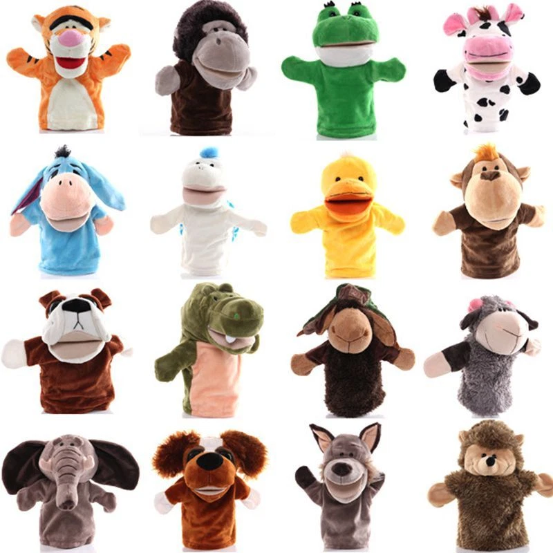 Plush animal cheap hand puppets