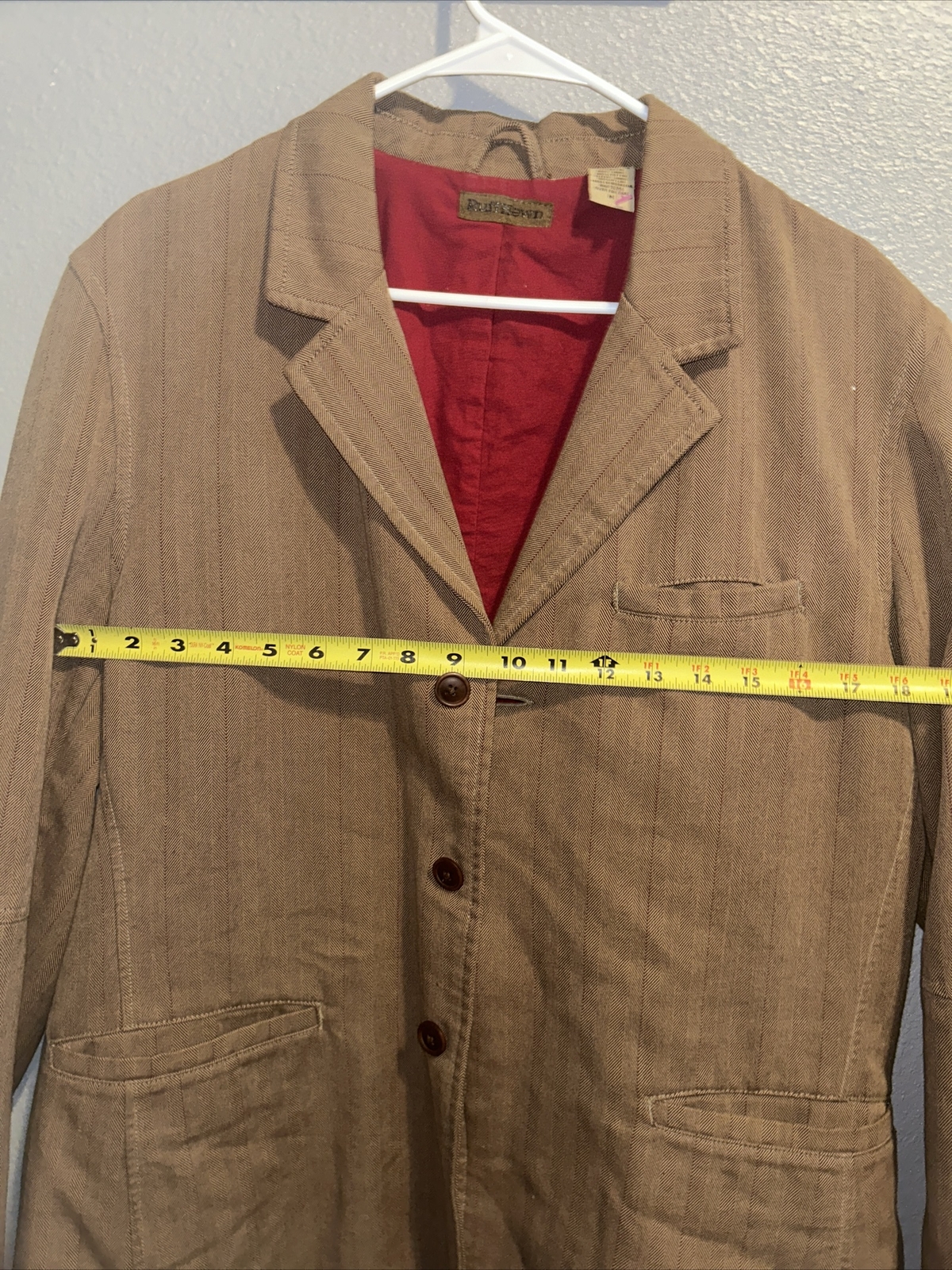 RuffHewn Jacket Medium 3 Button Jacket Button Up … - image 10