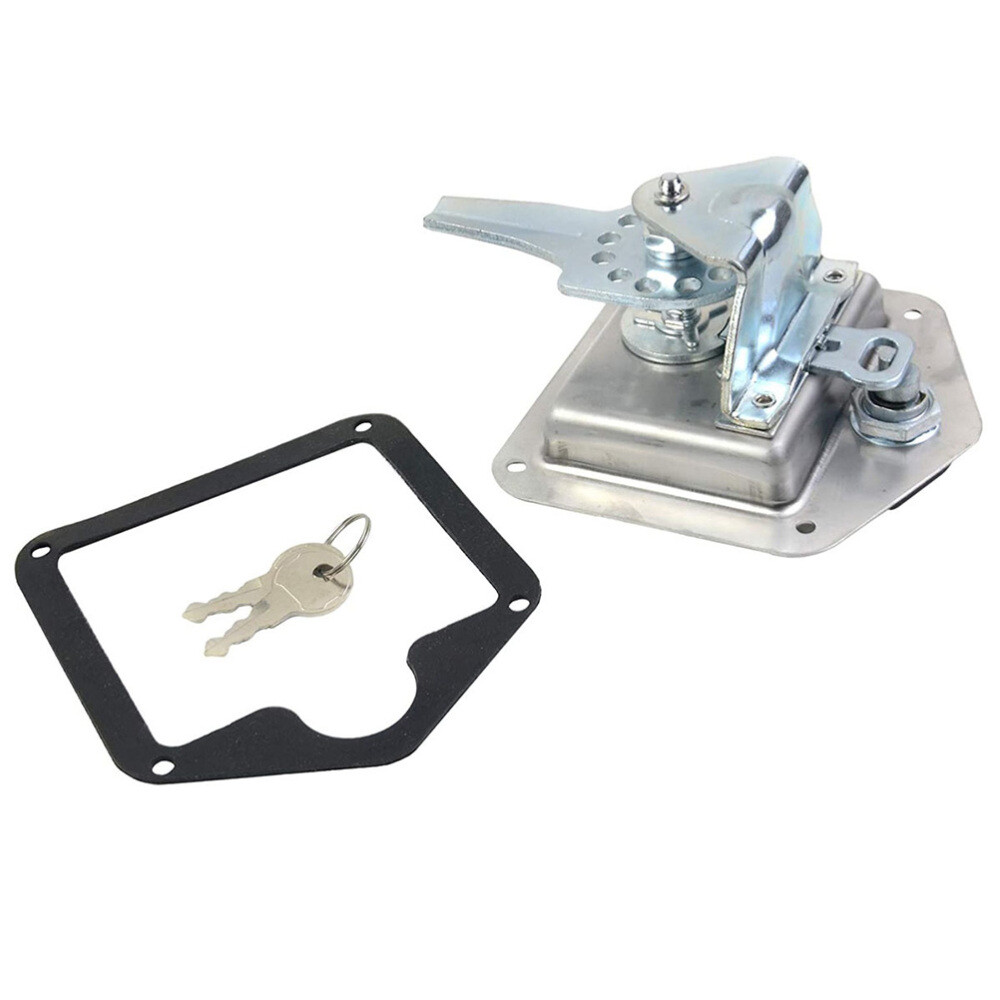 1 Set Trailer Tool Box Latch Stainless Steel T-Handle Lock with 2Pcs Keys