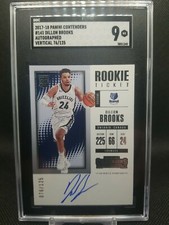 2017 Dillon Brooks Panini Rookie Ticket Contenders Auto /125 Auto On Card. SGC 9