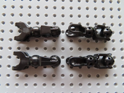 Lego 4 x Technic Hero Factory Arm Kugelgelenk  90617 schwarz   4526 2182 2231