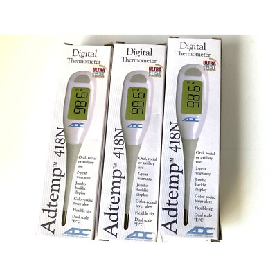 Digital Thermometer Termometro Digital Adtemp 418N Ultra Fast  New Flexible Lot