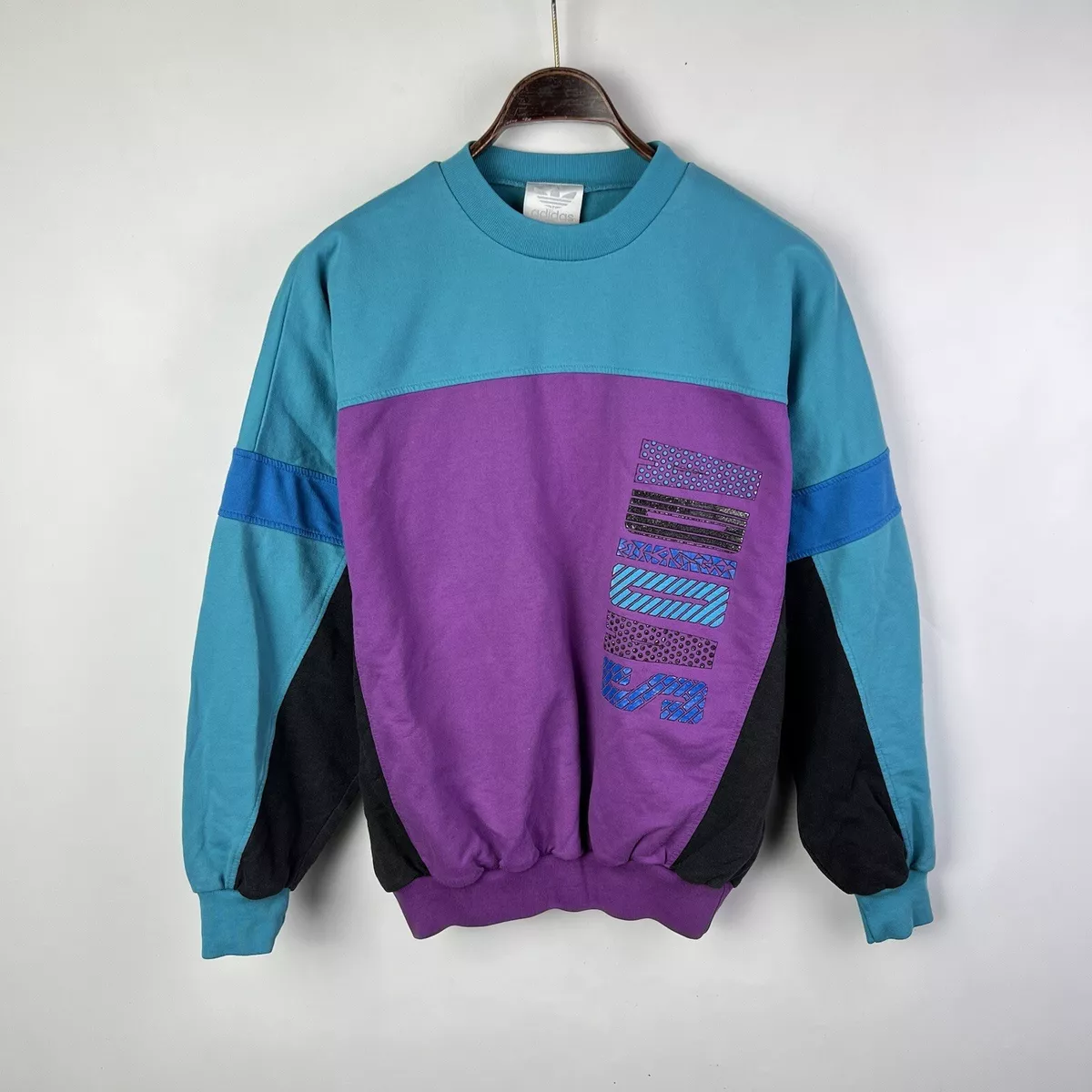 Vintage 90s Adidas Originals Sweatshirt Multicolor Size USA M/L