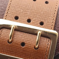 Borsa a mano Burberry Prorsum 2WAY bicolore in pelle bordeaux/marrone