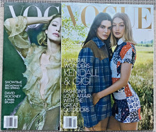 VOGUE Magazine Lot of 2 Gigi Hadid Kendall Jenner Fashion April/October 2025