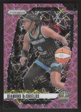 2024 Panini Prizm WNBA #8 Diamond DeShields Pink Velocity Prizms #/79