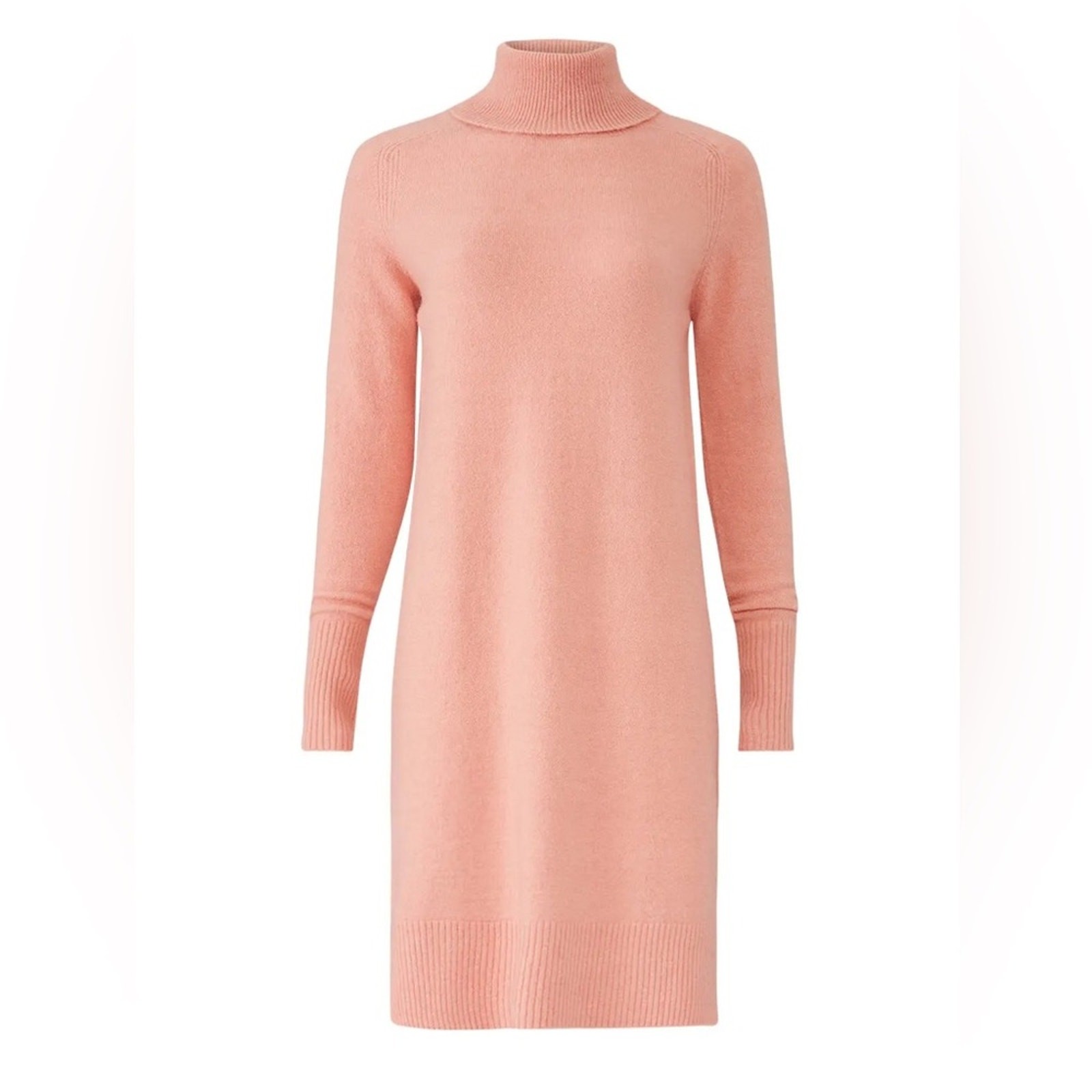 J.Crew Turtleneck Sweater Dress Pink Merino Alpaca Blend - Size M
