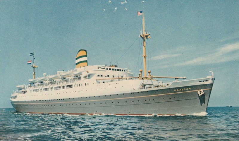 Vintage Postcard Holland America Cruise Line Unused