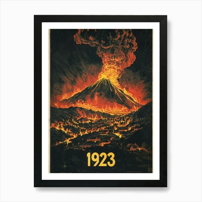 Aihrgdesign A Dramatic Vintage Post Framed Wall Art Poster Canvas Print Picture