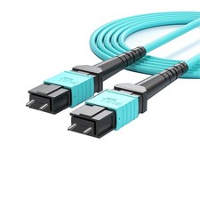 Fiber Optic Patch Cord MPO to MPO Male to Male OM3 Cable 8 or 12 Core Type B lot