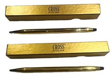 Cross Vintage 10K Gold Filled Pen  Pencil Set, Late 1970  s in Original Box.