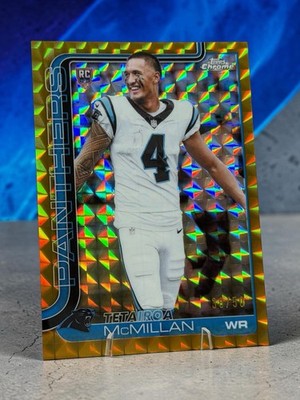 2025 Topps Chrome Tetairoa McMillan Gold Geometric Refractor /50 #326 RC Rookie