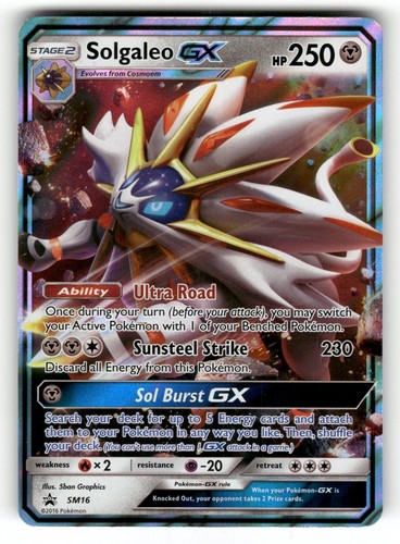 Solgaleo GX - LP SM16 Sun & Moon Promo Pokemon Holo Promo
