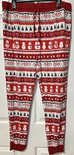 Little Sleepies Festive Fair Isle Womens Large Jogger Pajama Pants Christmas