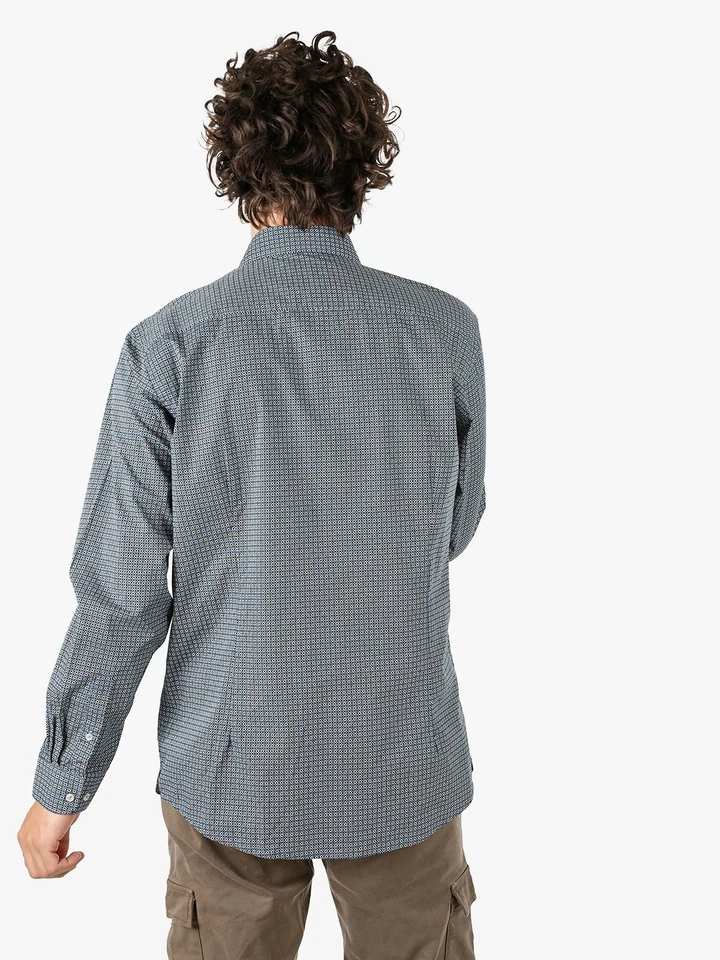 Ascot Sport Camicia da uomo in cotone a maniche lunghe con stampe - multicolore - Immagine 2 di 4